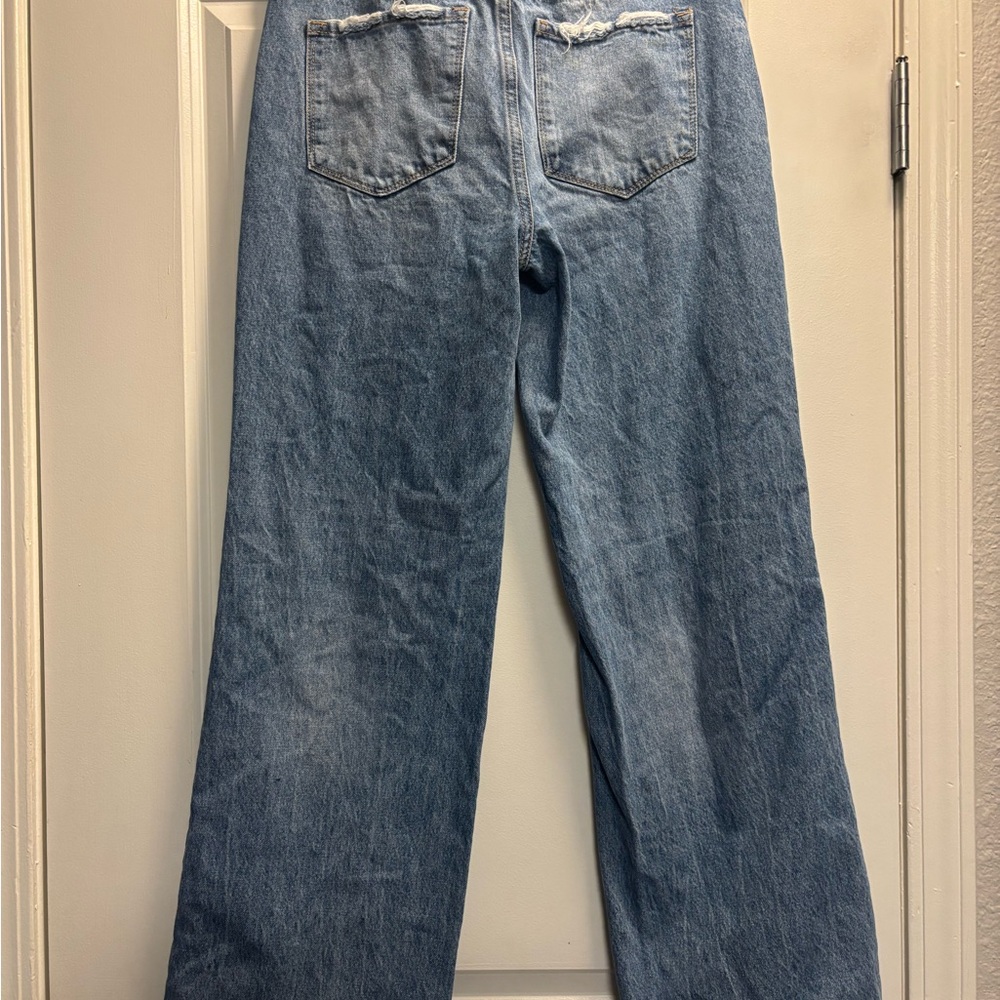 Vervet wide leg Distressed Blue Jeans size 28 - Picture 4 of 4